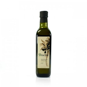 Extra-virgin olive oil from the olive groves of Island of Brač in Croatia. Made from the autochthonous Oblica variety of olive, with an intense fruity and grassy aroma and a distinctive note of pleasant bitterness.    Packaged in a glass 500ml bottle. For everyday use.Product of Croatia.